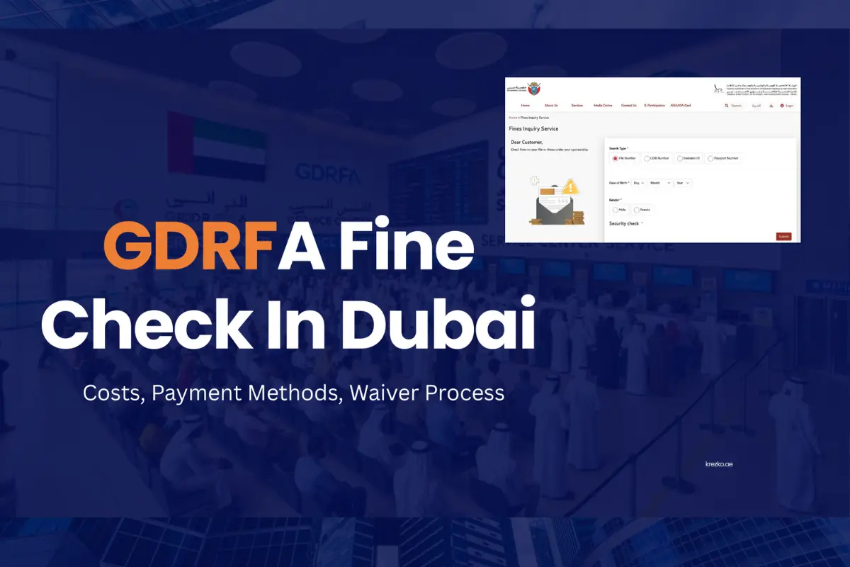 GDRFA fine check in Dubai – how to check and pay visa overstay fines online.